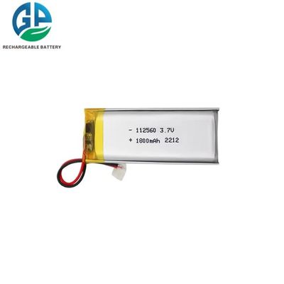 ISO9001 KC 리포 배터리 112560, 3.7V 1800mAh 6.66Wh 리튬 이온 중합체 건전지 팩