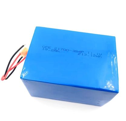 주문 E-자전거 및 전동 공구용 500사이클 수명의 12V 19.2Ah 21700 3S4P 리튬 이온 배터리 팩 온라인 제조