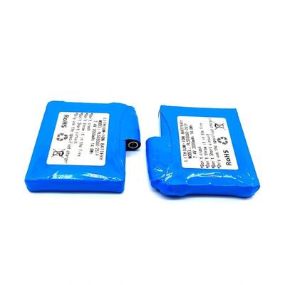 주문 높은 용량 7.4V 2000mAh 리?? 폴리머 배터리 팩 500 번 주기 시간 온라인 제조