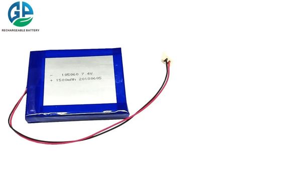 주문 PCM과 105060 7.4V 1500mAh 재충전이 가능한 리튬 이온 폴리머 전지 online manufacture
