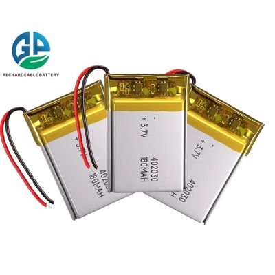 주문 충전 가능한 3.7V 리포 배터리 180mAh 402030 Kc Un38.3 인증 online manufacture