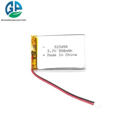 buy 323450 재충전 가능한 리?? 폴리머 배터리 550mAh 3.7V KC IEC62133 승인된 리포 배터리 팩 온라인 제조