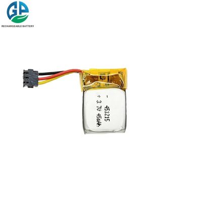주문 충전 가능한 리?? 이온 배터리 팩 3.7v 45mah 451215 PCM와 리?? 폴리머 배터리 online manufacture