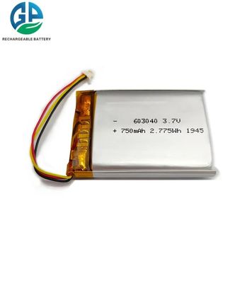 주문 UL 모델 603040 리?? 폴리머 배터리 팩 1s2p 3.7v 1500mah online manufacture