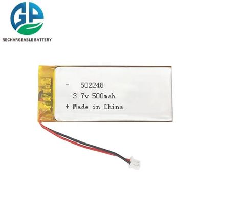 주문 Iec62133 502248 리 폴리머 배터리 셀 1.85wh 3.7v 500mah online manufacture