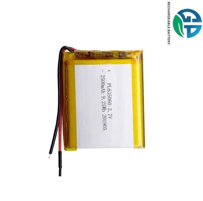 주문 뜨거운 착용 가능한 리?? 폴리머 배터리 635060 2500mAh 재충전 가능한 리포 배터리 3.7 V online manufacture