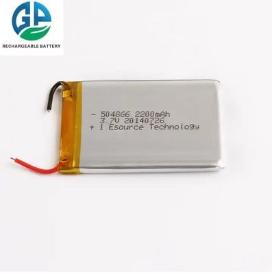 주문 KC CB IEC62133 승인 504866 3.7 V 리 폴리머 배터리 2200mAh 리포 배터리 online manufacture