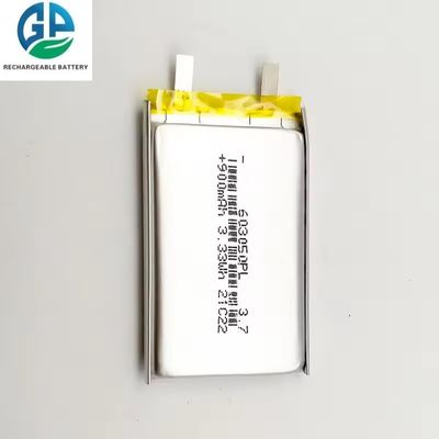 주문 KC CB IEC62133 LP603050 재충전 배터리 팩 900mAh 3.7v 폴리머 리?? 배터리 online manufacture