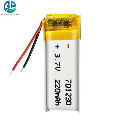 주문 리 폴리머 배터리 팩 701230 3.7v 220mah Oem 재충전 가능한 핫 셀 KC CB IEC62133 승인 online manufacture