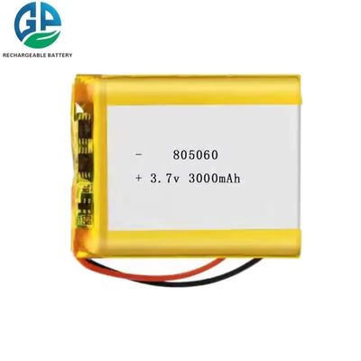 주문 고온 KC 재충전 가능한 리포 805060 3.7v 3000mah 리포 배터리 사용자 정의 고 용량 리?? 배터리 online manufacture
