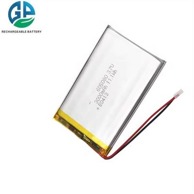 주문 재충전 가능한 리포 배터리 605080 리온 이온 배터리 3.7v 3000mah KC CB IEC62133 승인 된 전문 공장 online manufacture