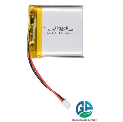 주문 KC 승인 104245 재충전 3.7v 2000mah 리?? 폴리머 리포 배터리 고품질 폴리머 배터리 팩 online manufacture