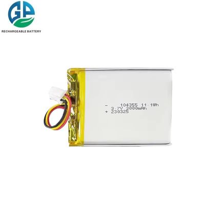 주문 재충전 가능한 리포 배터리 KC CB IEC62133 승인된 전문 공장 3000mAh 3.7v 가장 많이 팔리는 104355 드론용 online manufacture