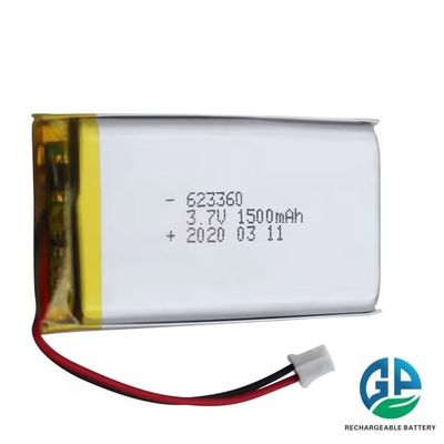 주문 고품질 623360 3.7v 1500mah 리?? 폴리머 배터리 고 방전 속도 배터리 30C Max60C 재충전 online manufacture