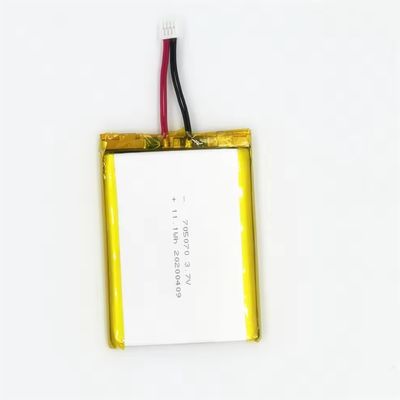 주문 고 방류 3.7V 리?? 폴리머 배터리 705070 3000mah 고 용량 리?? 배터리 30C Max60C 재충전 online manufacture