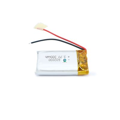 주문 높은 방출 속도 배터리 3.7V 300mah 602030 리온 이온 배터리 팩 재충전 가능한 고 용량 리포 배터리 셀 online manufacture