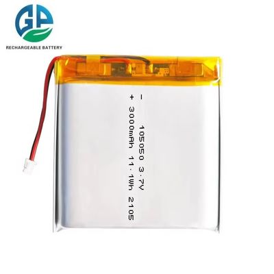주문 고 방출 리?? 폴리머 배터리 105050 3.7V 3000mAh 평면 재충전 30CMax60C 리포 배터리 셀 online manufacture