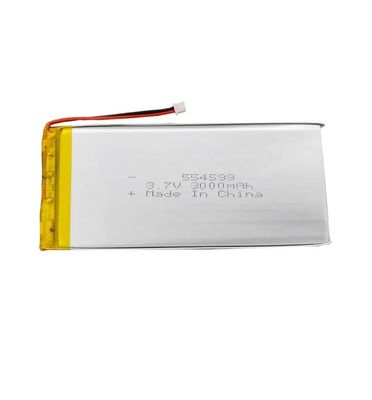 주문 높은 충전 리?? 폴리머 배터리 3.7v 554499 3000mah 평면 리포 배터리 online manufacture