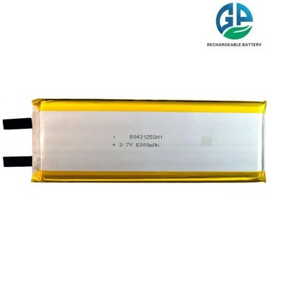 주문 고 용량 3.7V 22.2wh 6000mah 리?? 폴리머 배터리 8043125 재충전 가능한 고 에너지 밀집 리포 배터리 online manufacture