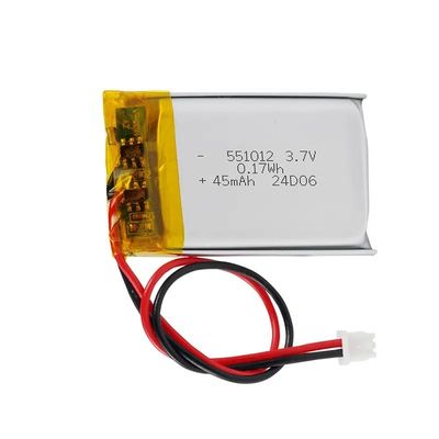 주문 소형 리?? 폴리머 배터리 충전 가능 45mAh 3.7v 50mAh 60mAh 70mAh 3.7v 551012 45mAh 리?? 이온 배터리 online manufacture