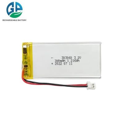 주문 높은 용량 303060 380mAh 3.2V LiFePo4 배터리 제조업 LiFePO4 배터리 팩 online manufacture