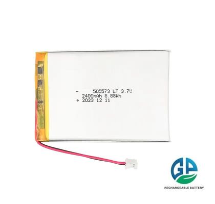 주문 리?? 폴리머 배터리 팩 8.8wh 3.7V 2400mAh 505573 디지털 기기용 낮은 온도 online manufacture