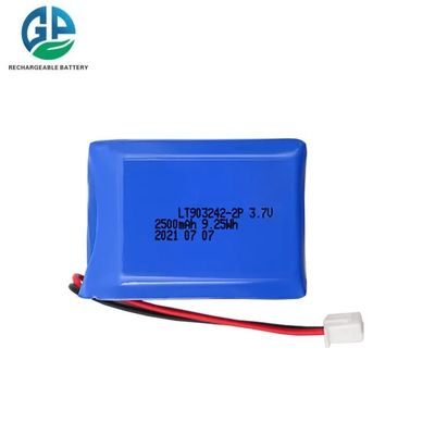주문 KC UL 903242-2P 리온 충전 배터리 3.7V 2500mah 실린더 배터리 셀 online manufacture