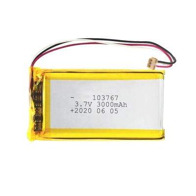 주문 103767 높은 방류 리?? 폴리머 배터리 CE 인증 3.7v 3000mah 재충전 30CMax60C 리포 배터리 셀 online manufacture