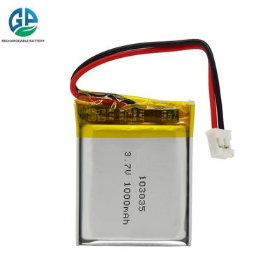 주문 재충전 가능한 KC CE 103035 3.7v 1000mah 리포 배터리 리?? 폴리머 배터리 팩 1000mah 3.7v online manufacture
