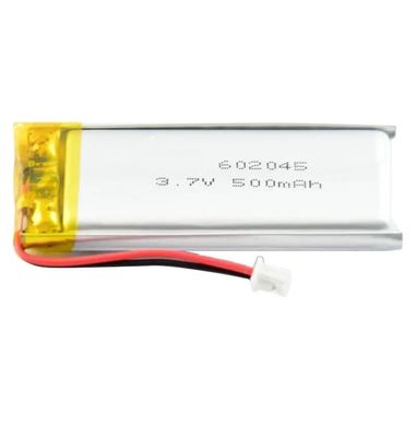 주문 리 폴리머 KC 재충전 가능한 리포 배터리 3.7V 500mAh 602045 재충전 가능한 리온 리 폴리머 online manufacture