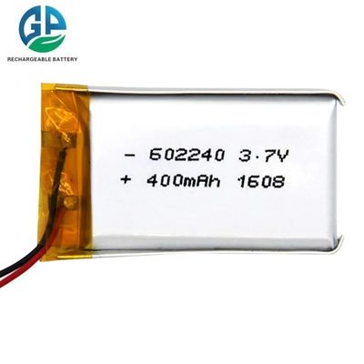 주문 KC 400mah 3.7v 리 폴리머 배터리 전원 은행 3.7V 리?? 폴리머 배터리 602240 400MAH 리포 배터리 online manufacture