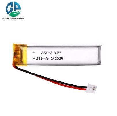 주문 3.7V 리 폴리머 셀 250mAh 폴리머 리?? 배터리 KC 3.7v 551145 250mAh 리?? 이온 폴리머 배터리 online manufacture