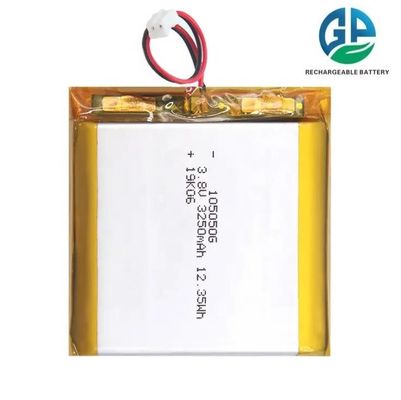 주문 높은 용량 3.8V 3250mAh 고품질 3.8V 고전압 재충전 리?? 이온 배터리 105050 3250mAh online manufacture