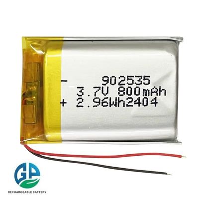 주문 902535 모델 3.7V 800mAh 리?? 폴리머 배터리 팩 재충전 가능한 리포 배터리 online manufacture