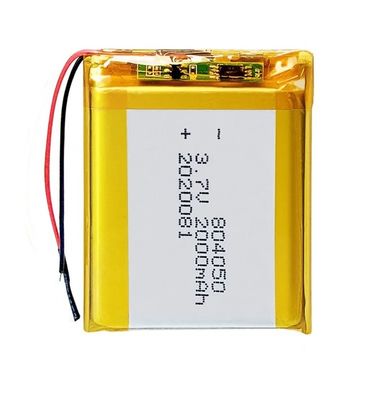 주문 3.7v KC 재충전 리?? 폴리머 배터리 리온 리포 배터리 2000mAh 804050 online manufacture