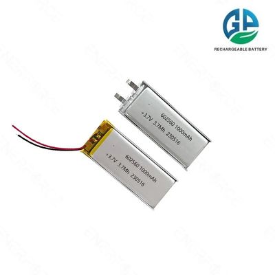 주문 재충전 가능한 KC CE 3.7v 1000mah 리포 배터리 리?? 폴리머 배터리 팩 602560 1000mah 리 폴리머 배터리 online manufacture