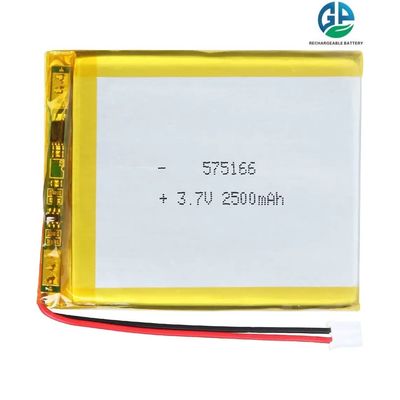 주문 고 용량 리온 폴리머 배터리 2500mAh 575166 2500mah 3.7V 리온 폴리머 배터리 online manufacture