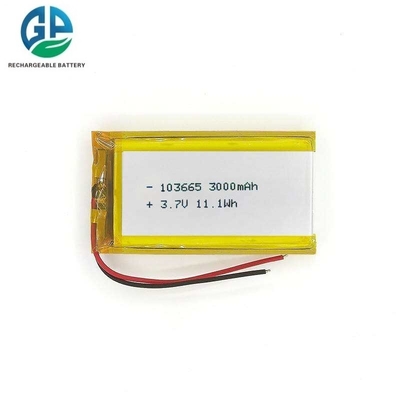 주문 KC 인증 3.7V 3000mAh 리튬 폴리머 배터리 103665 LiPo 충전식 배터리 소형 가전용 - 모델 LP103665 online manufacture