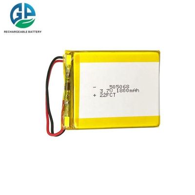 주문 높은 용량 3.7V 1800mAh 리?? 이온 폴리머 배터리 재충전 가능한 리포 배터리 505068 포지 리?? 이온 폴리머 배터리 셀 online manufacture