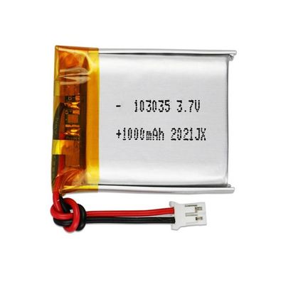 주문 Rechargeable KC CE  3.7v 1000mah Lipo Bataries 103035 Lithium Polymer Battery Pack  3.7v 1000mAh Rechargeable Battery online manufacture