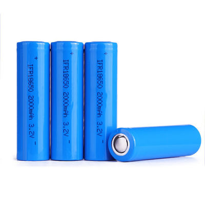 주문 태양광 및 전동 공구용 UN38.3 인증 LFP 18650 배터리 셀 3.2V 2000mAh, 2000회 수명 온라인 제조