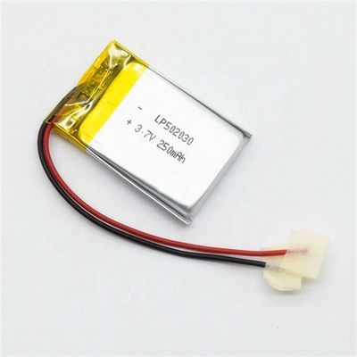 주문 PCM과 케이블과 502030 3.7개 Ｖ 250 mah Li 폴리머 배터리 online manufacture