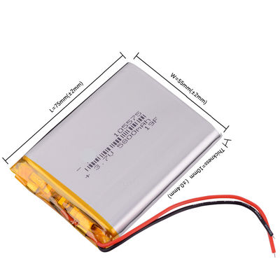 주문 파워 뱅크를 위한 105575 3.7v Li 폴리머 배터리 5800 mah 리튬 전지셀 online manufacture