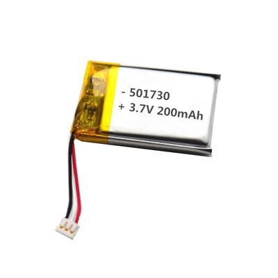 주문 전자 완구를 위한 작은 3.7 볼트 501730 200 mah Li 폴리머 배터리 online manufacture