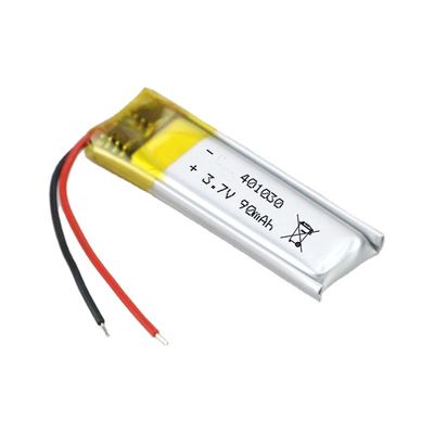 주문 IEC62133 3.7V 80mAh 401030 충전식 Lipo 배터리 online manufacture