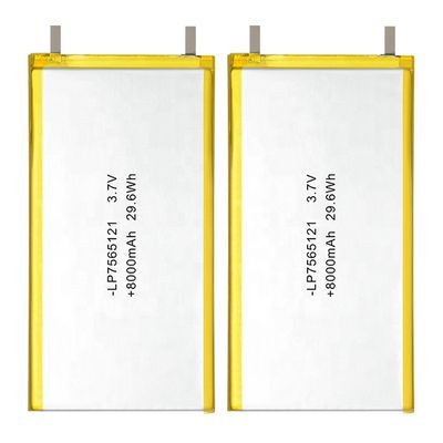 이온 재충전이 가능한 리포 리튬-폴리머 전지 전지 3.7V 8000mAh