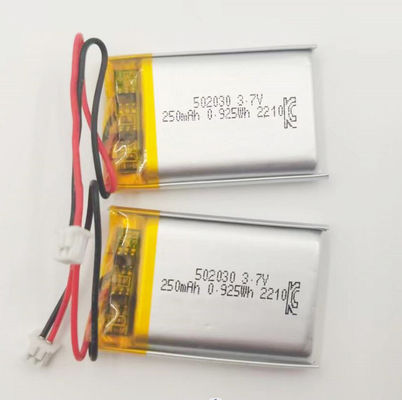 3.7V 250mah 502030 재충전용 Li 중합체 건전지 KC는 찬성했습니다
