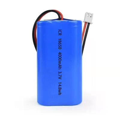 4000mah 재충전용 리튬 전지, 18650 2P 3.7V Li 이온 건전지 팩