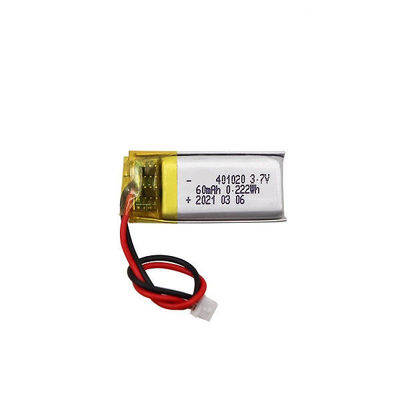 KC는 이어폰을 위한 3.7V Li 중합체 건전지 60mAh 401020를 증명서를 줬습니다