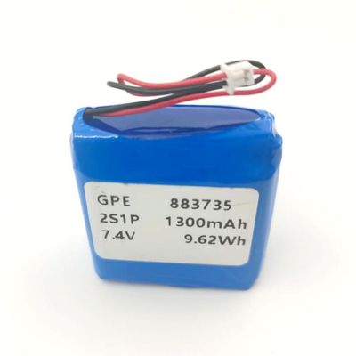 IEC62133 KC 리튬 폴리머 전지 팩 883735 7.4V 1300mAh 리포